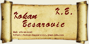 Kokan Besarović vizit kartica